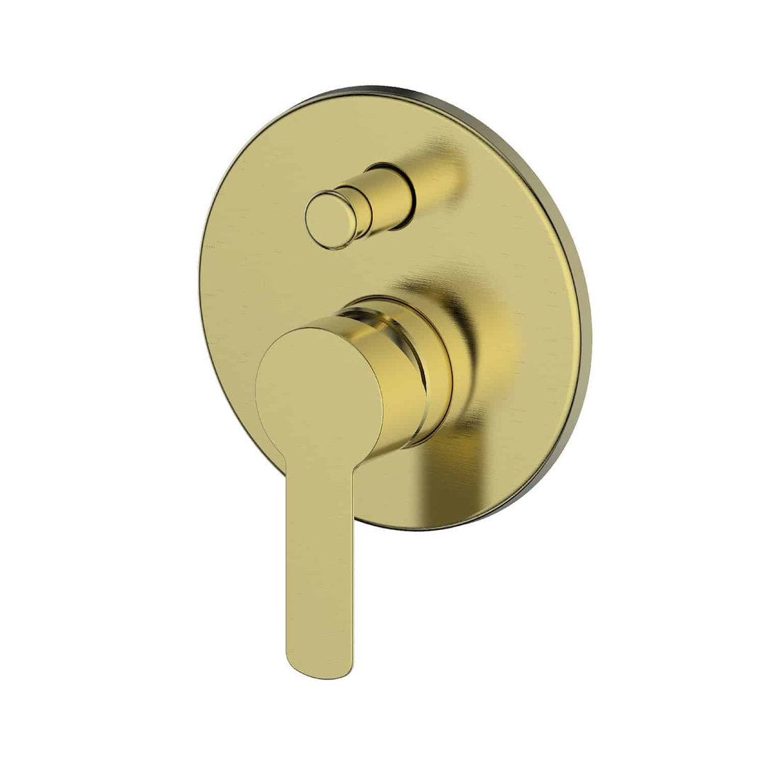 Greens Astro Ii Shower Diverter Mixer - Brushed Brass
