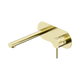 Nero Dolce Ii Wall Basin/Bath Mixer Brushed Gold