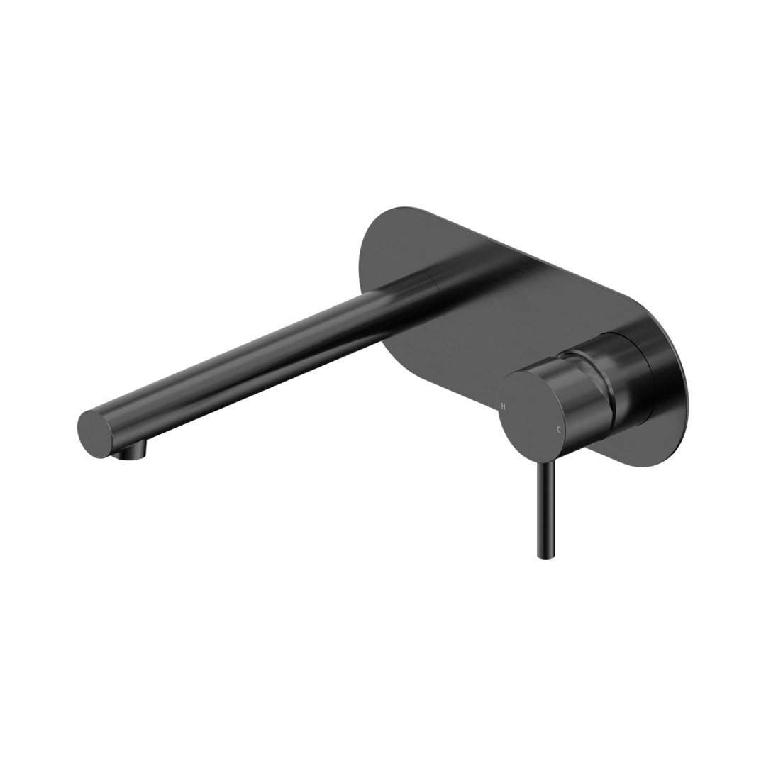 Nero Dolce Ii Wall Basin/Bath Mixer Gun Metal