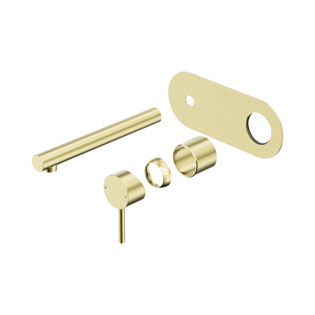 Nero Dolce Ii Wall Basin/Bath Mixer Trim Kits Only Brushed Gold