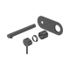 Nero Dolce Ii Wall Basin/Bath Mixer Trim Kits Only Gun Metal