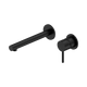 Nero Dolce Ii Wall Basin/Bath Mixer Separate Back Plate Matte Black