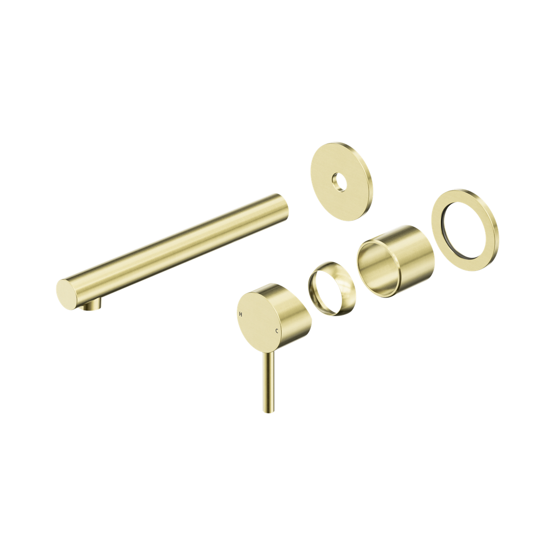 Nero Dolce Ii Wall Basin/Bath Mixer Separate Back Plate Trim Kits Only Brushed Gold