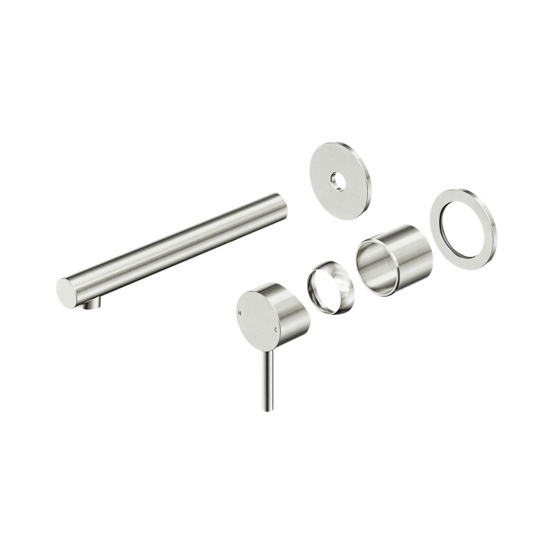 Nero Dolce Ii Wall Basin/Bath Mixer Separate Back Plate Trim Kits Only Brushed Nickel