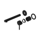 Nero Dolce Ii Wall Basin/Bath Mixer Separate Back Plate Trim Kits Only Matte Black