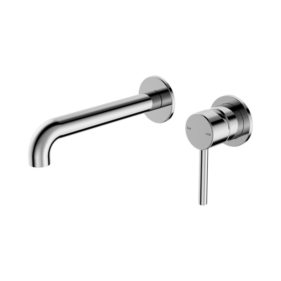 Harmony Senza Plus Wall Basin/Bath Mixer Without Backplate 185Mm Spout Chrome