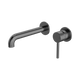 Harmony Senza Plus Wall Basin/Bath Mixer Without Backplate 185Mm Spout Gun Metal