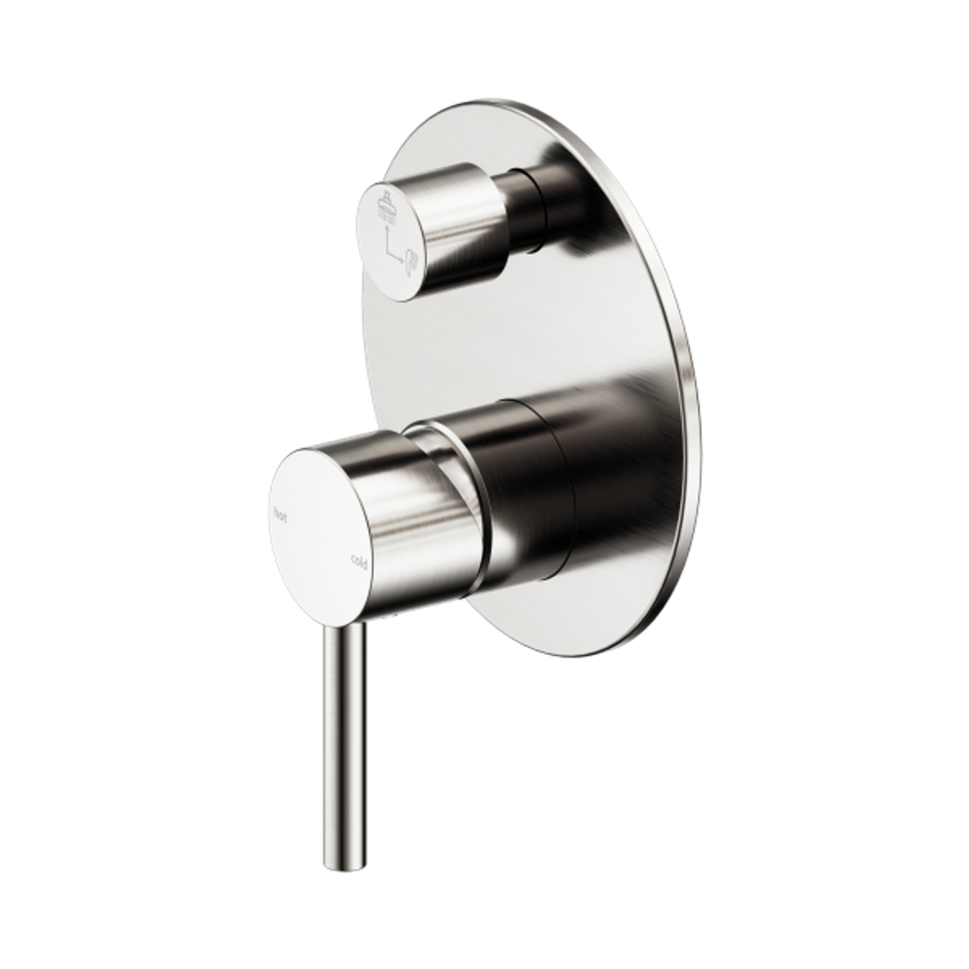 Harmony Senza Plus Shower Mixer With Divertor Brushed Nickel