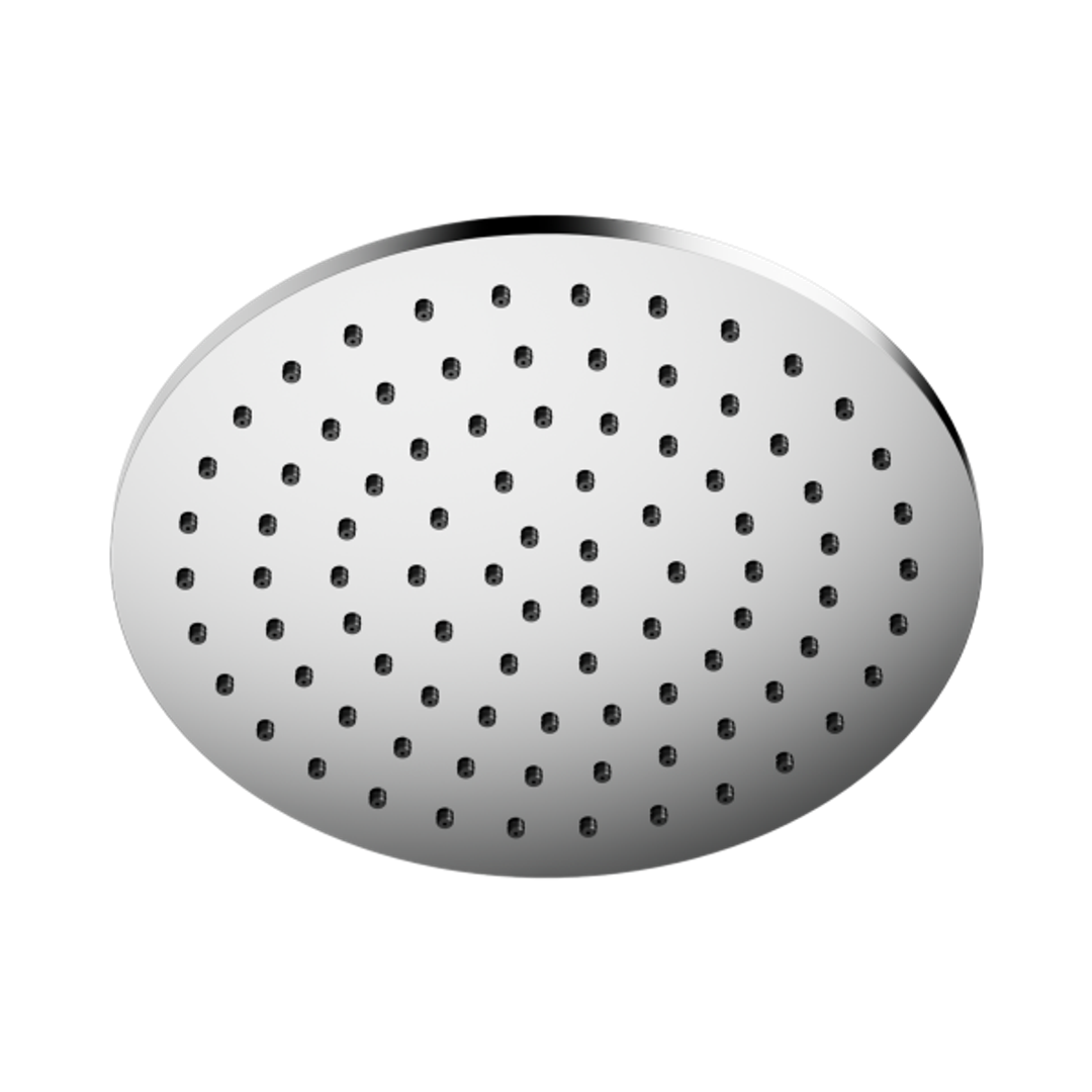 Harmony Bassini Plus Round Shower Head 250Mm Chrome (Matches Senza)