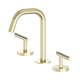 Nero Mecca Lever Basin Set Edge Spout Brushed Gold