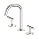 Nero Mecca Lever Basin Set Edge Spout Brushed Nickel