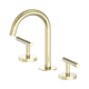 Nero Mecca Lever Basin Set Arc Spout Brushed Gold