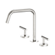 Nero Mecca Lever Bath/Kitchen Set Edge Spout Ii Brushed Nickel
