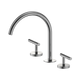 Nero Mecca Lever Bath/Kitchen Set Arc Spout Chrome
