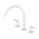 Nero Mecca Lever Bath/Kitchen Set Arc Spout Matte White
