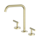 Nero Mecca Lever Bath/Kitchen Set Edge Spout Brushed Gold