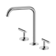 Nero Mecca Lever Bath/Kitchen Set Edge Spout Chrome