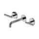 Nero Mecca Lever Wall Basin/Bath Set 160Mm Spout Chrome