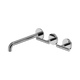Nero Mecca Lever Wall Basin/Bath Set 220Mm Offset Spout Chrome
