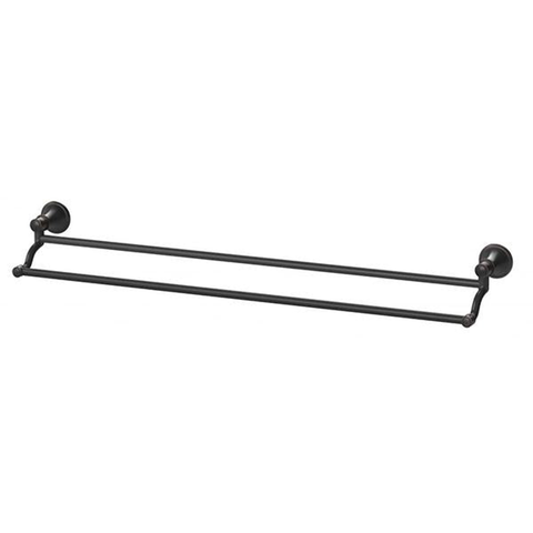 Phoenix Nostalgia Double Towel Rail 760mm - Antique Black