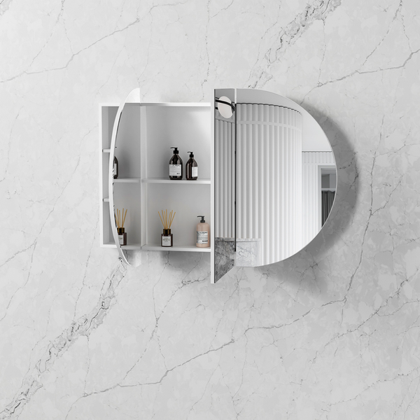 OTTI BONDI 1200X750 SHAVING CABINET SATIN WHITE
