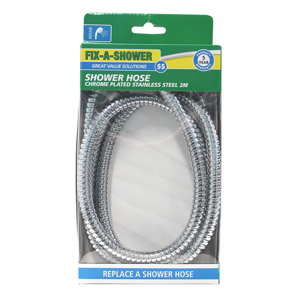 FIX-A-TAP Shower Hose Stainless Steel 2.0M (280497)