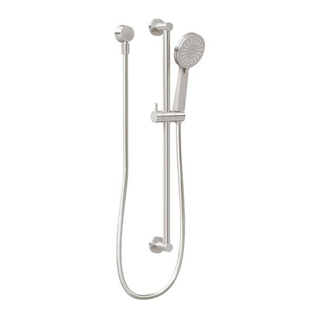 Phoenix Vivid Slimline Rail Shower - Brushed Nickel