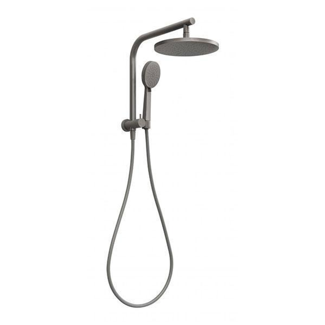 Phoenix Vivid Slimline Compact Twin Shower - Gun Metal