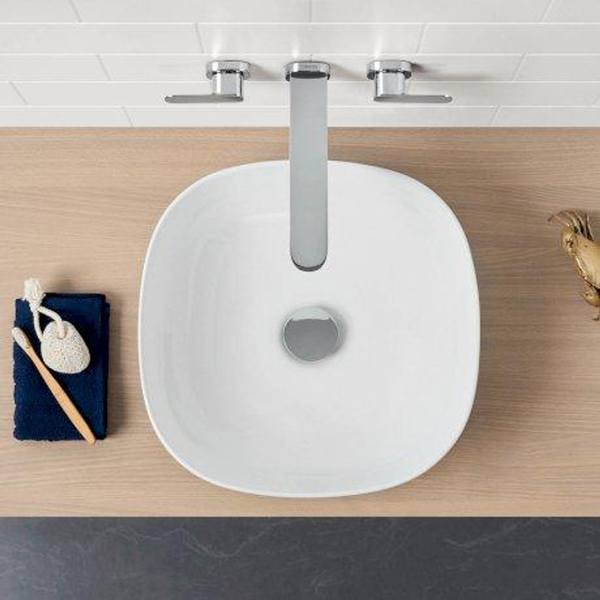 Caroma Artisan Above Counter Basin Curved Square 400mm