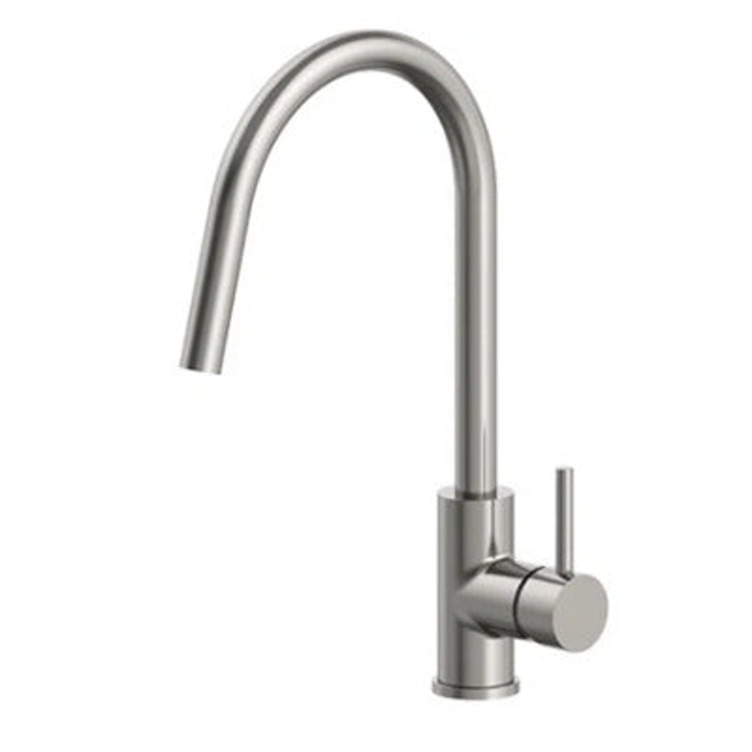 Streamline Axus Pin Sink Mixer Pull Down Spout Brushed Nickel