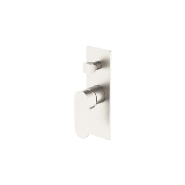 Nero Ecco Shower Mixer With Divertor Brushed Nickel Nr301311Abn