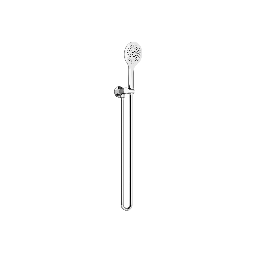 Nero Rain 3 Function Shower Bracket Round - Chrome