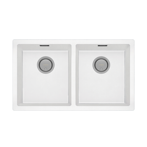 Phoenix 5000 Series Double Bowl Under/Over Sink Matte White