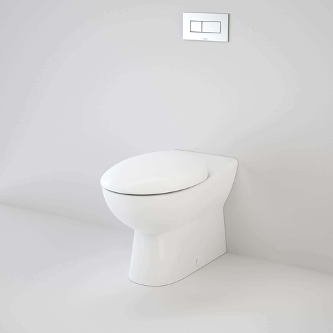 Caroma Leda Invisi Series II Toilet Suite Wall Faced White