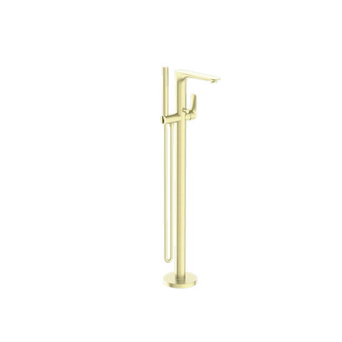 Nero Bianca Floor Standing Bath Mixer Brushed Gold