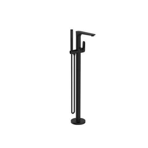 Nero Bianca Floor Standing Bath Mixer Matt Black