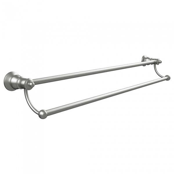 Fienza Lillian Double Towel Rail 800mm Brushed Nickel 81008Bn