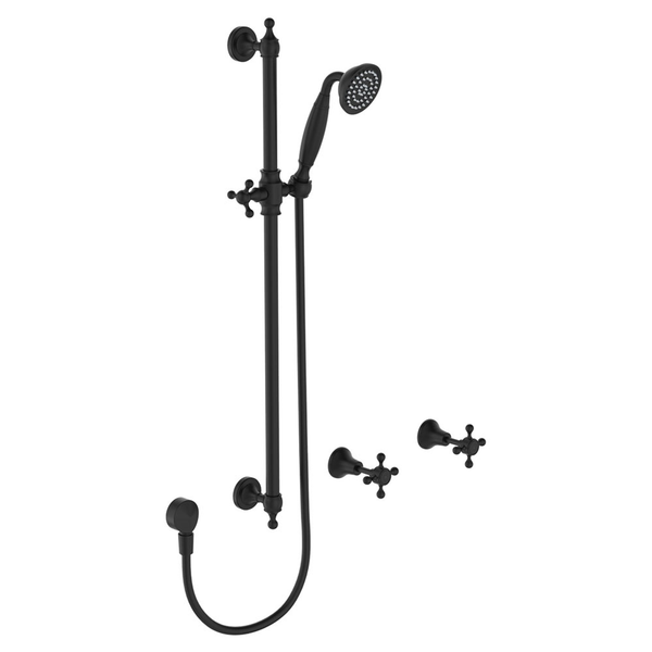 Lillian Shower Set 1/4 Turn Ceramic Disc Matt Black(Fienza P#:336103Cdbk)
