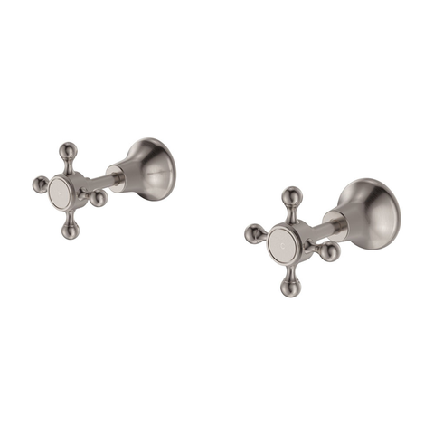 Fienza Lillian Wall Top Assembly 1/4 Turn Ceramic Disc Brushed Nickel