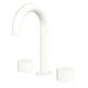 Fienza Kaya Round Hob Set Round Taps Matte White