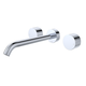 Fienza Kaya Chrome Round Taps Wall Basin /Bath 220Mm Outlet Set Lf