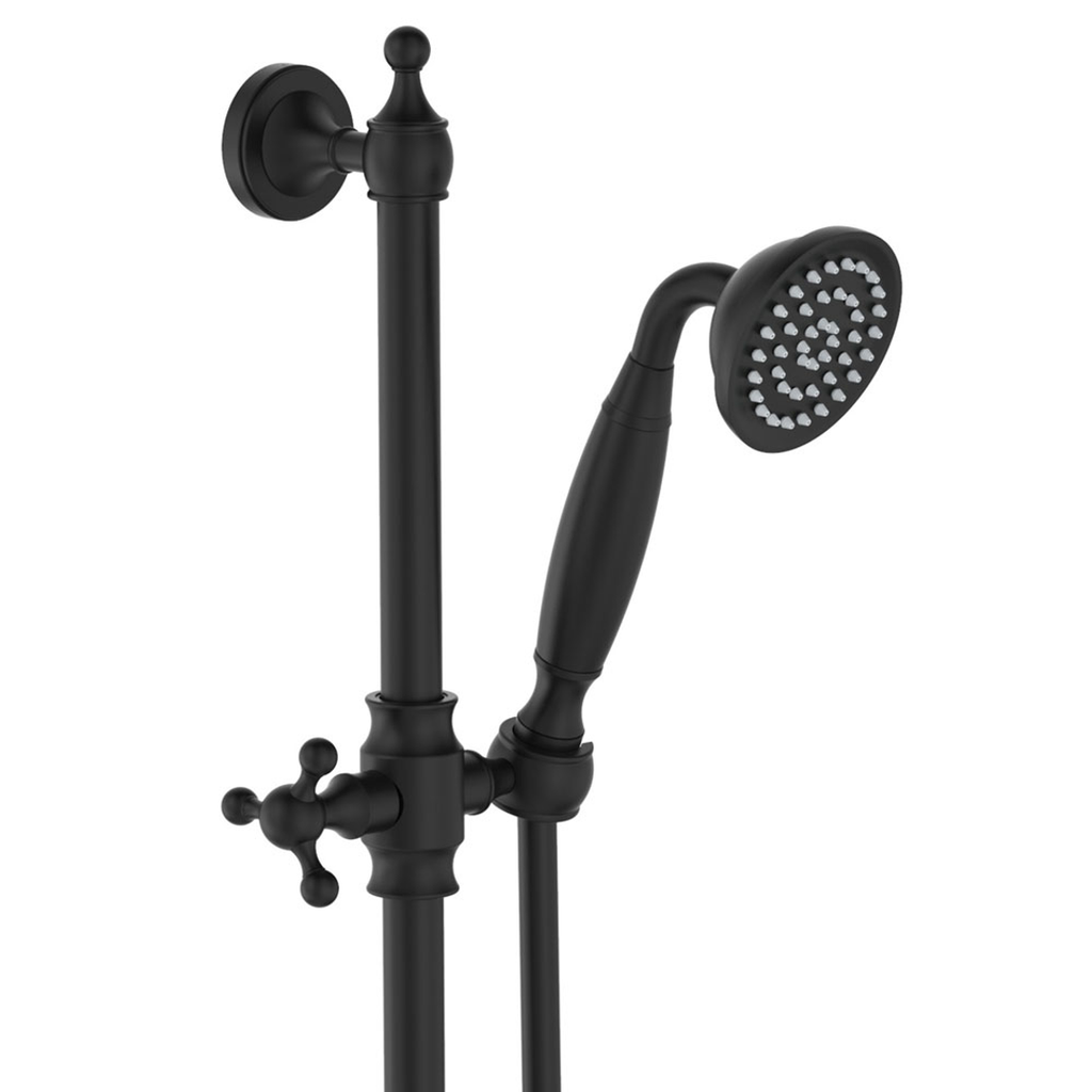 Fienza Lillian Lever Rail Shower Set Matte Black
