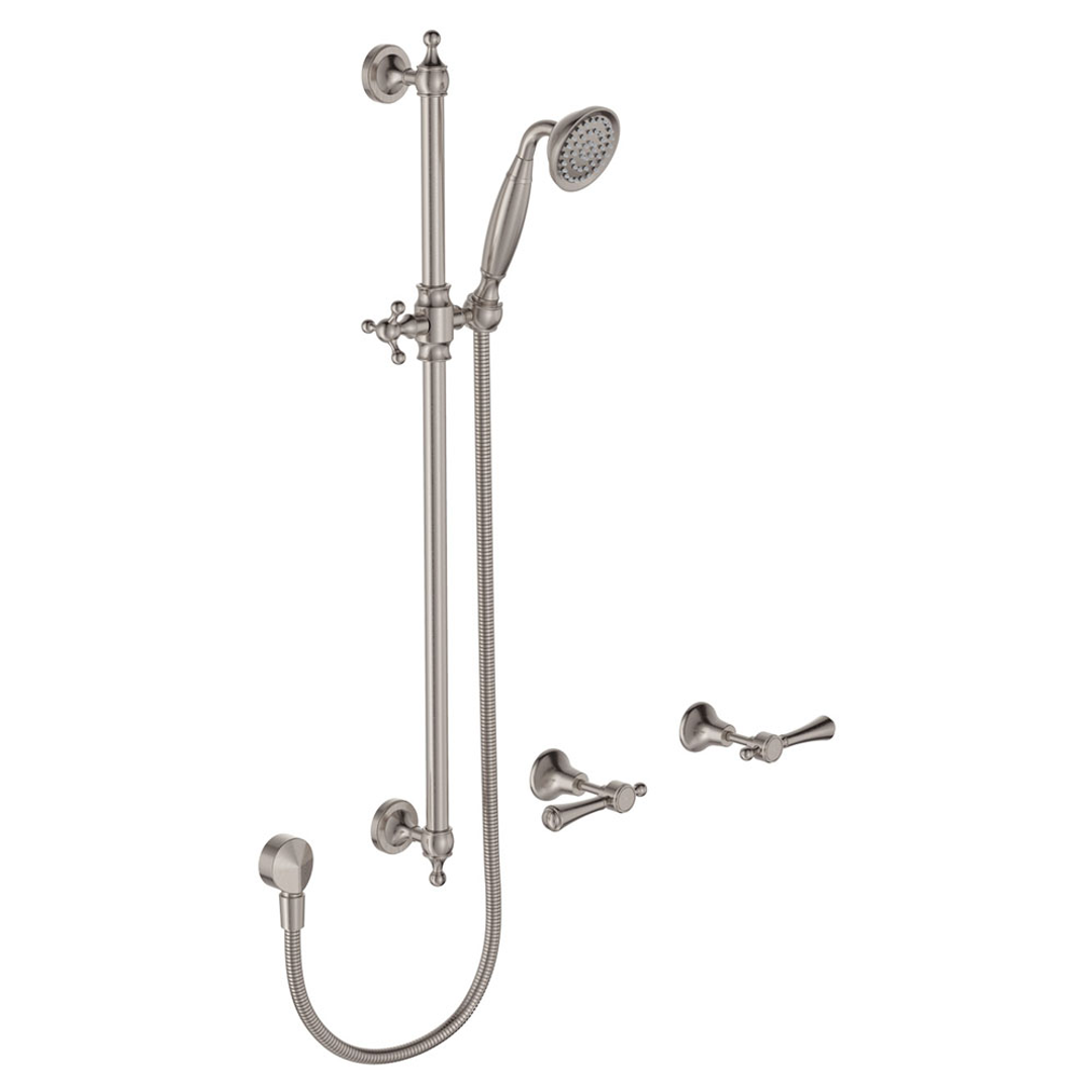 Fienza Lillian Lever Rail Shower Set - Brushed Nickel