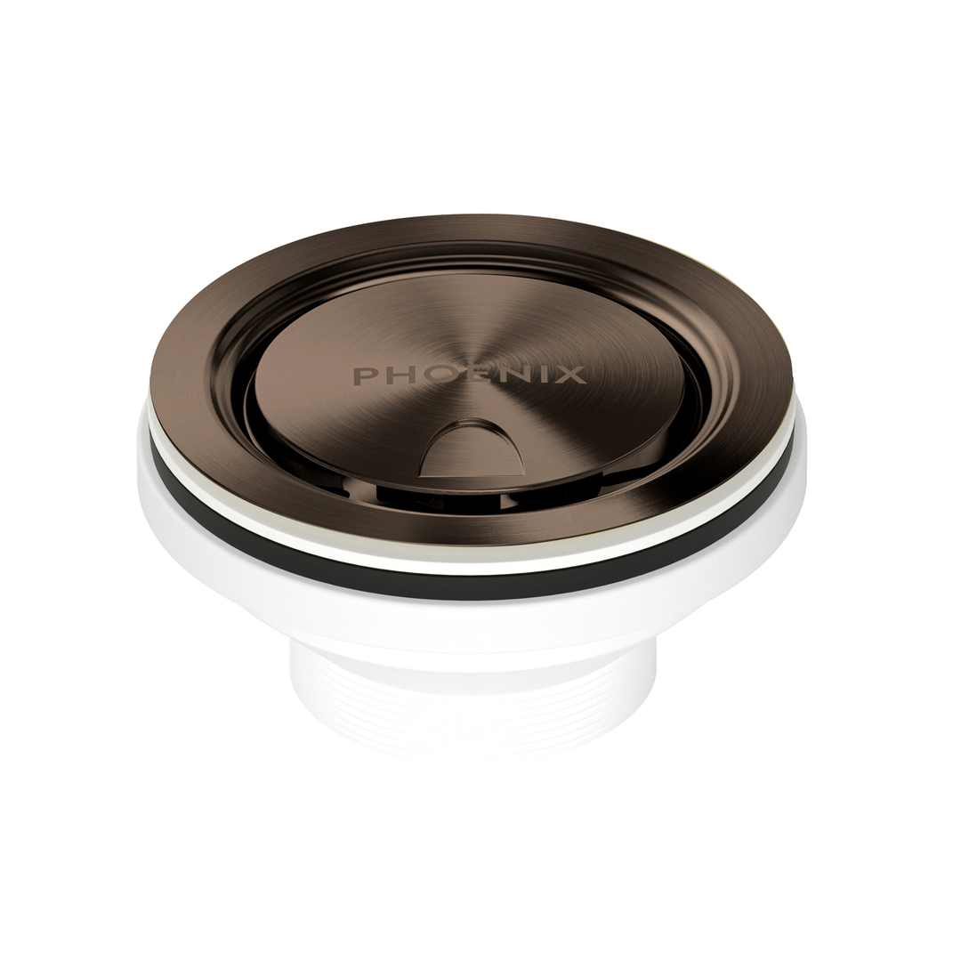 Phoenix 50Mm Covered Sink Basket Waste Brushed Bronze