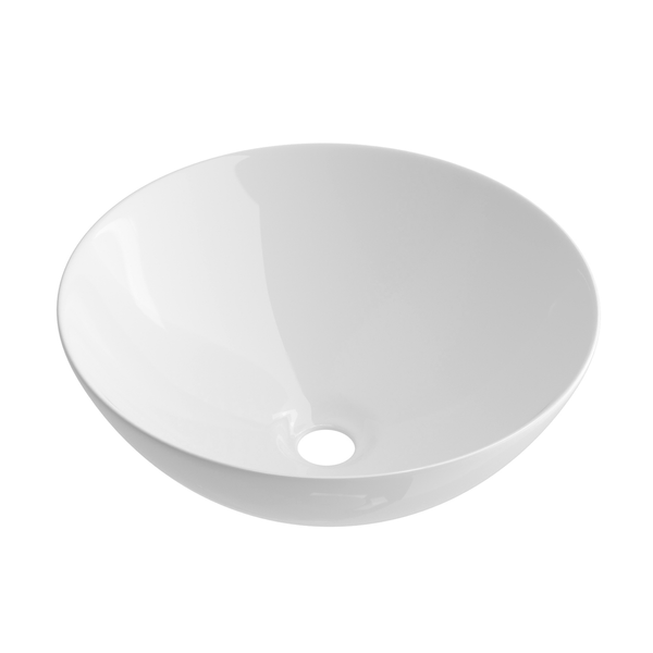 Otti Above Counter Basin Ultra Slim Gloss White Fine Ceramics 405*405*135