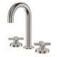 Fienza Kaya Brushed Nickel Cross Taps Round Hob Set Lf Sus304 & Lf Brass