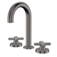 Fienza Kaya Gun Metal Cross Taps Round Hob Set Lf Sus304 & Lf Brass