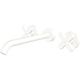 Fienza Kaya Matte White Cross Taps Wall Basin /Bath 220Mm Outlet Set Lf