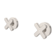 Fienza Kaya Cross Wall Taps Brushed Nickel Sus304 & Lf Brass