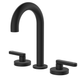 Fienza Kaya Matte Black Lever Taps Round Hob Set Lf Sus304 & Lf Brass